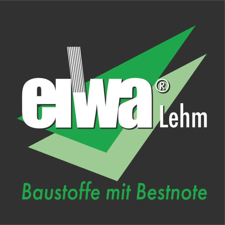 Logo eiwa Lehm - Baustoffe mit Bestnote_Hintergrund GRAU